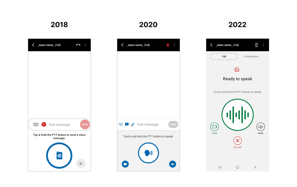 ▲ App's history