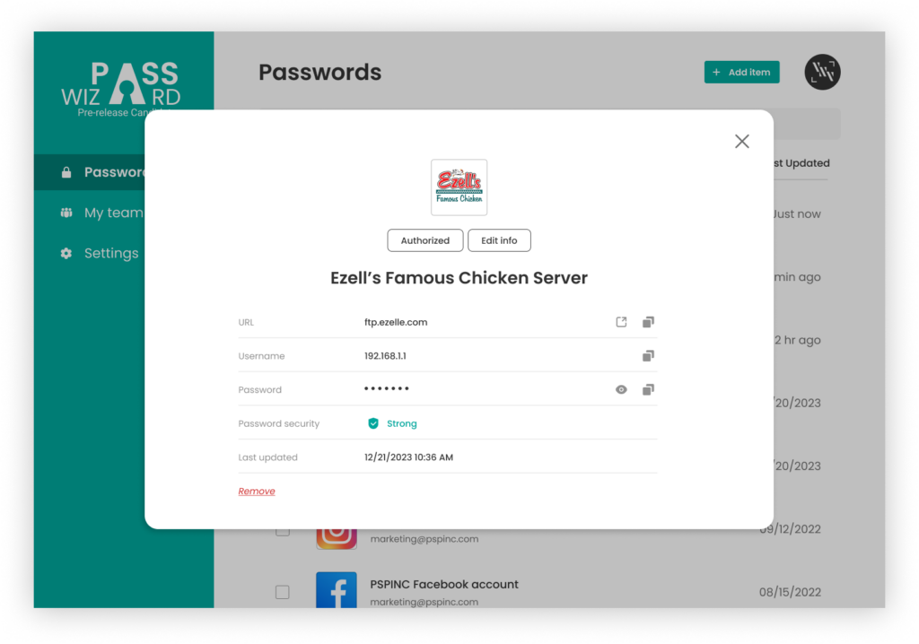 ▲ Admin users' screen
