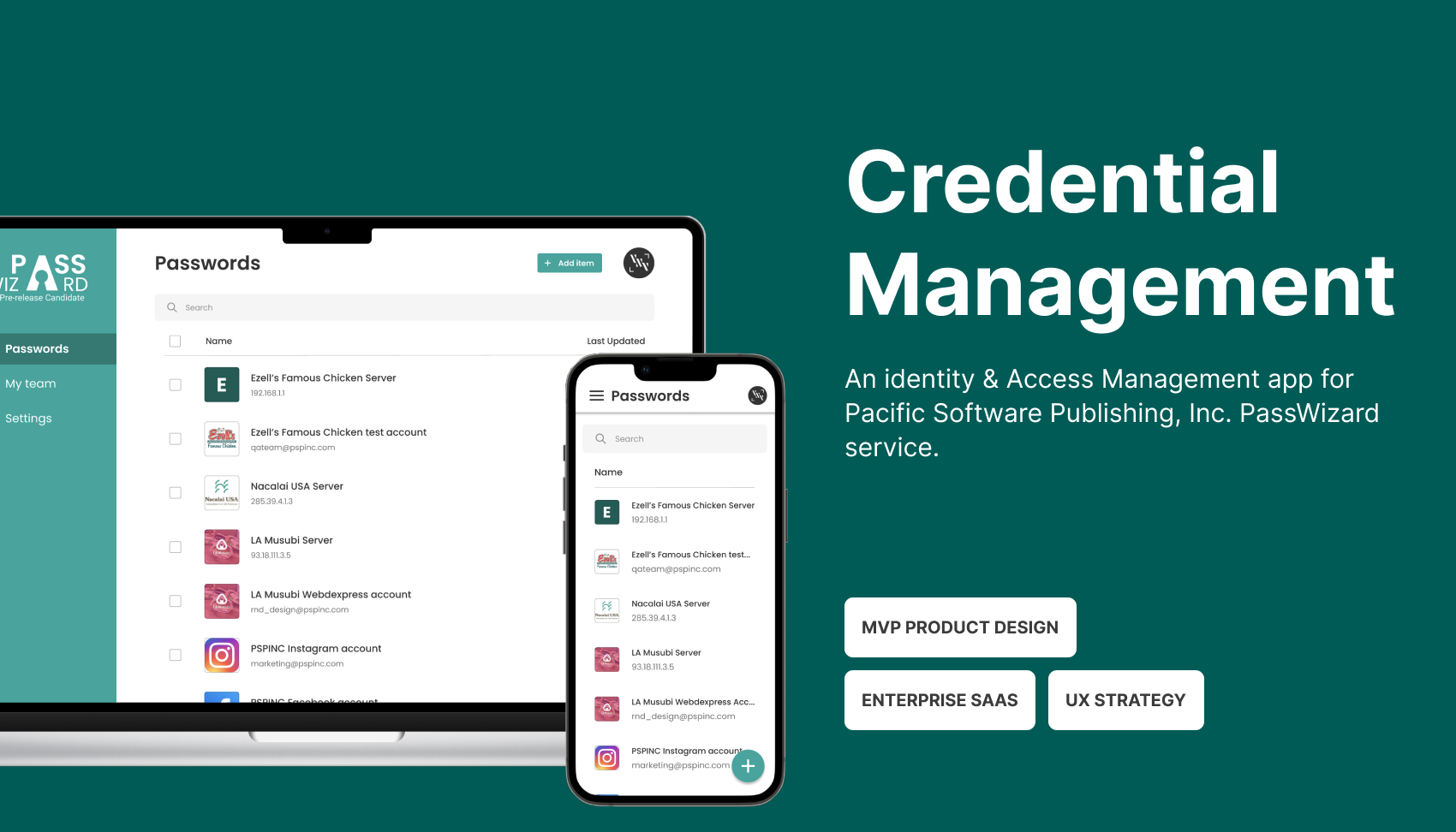PassWizard: a credential management tool