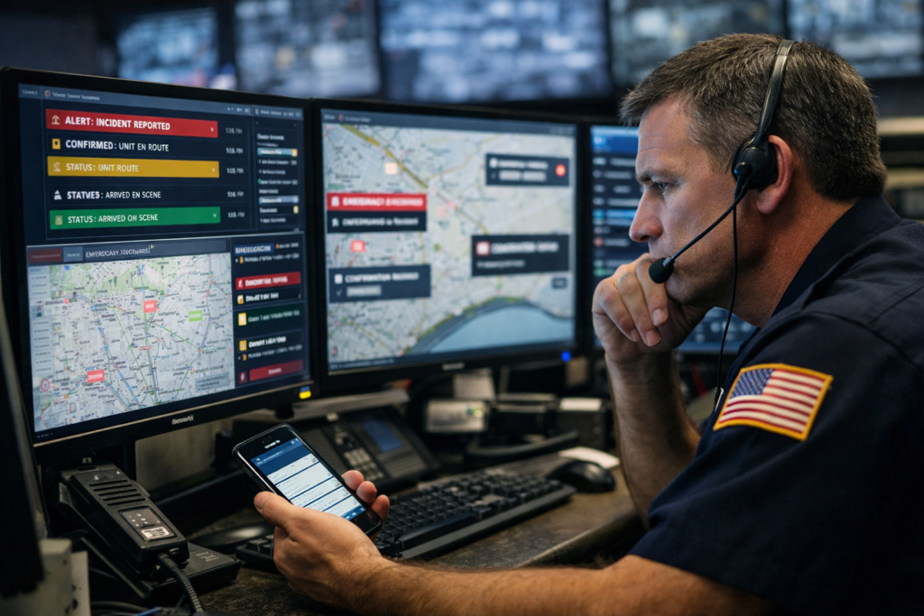 ▲ Dispatchers experience message overload under pressure